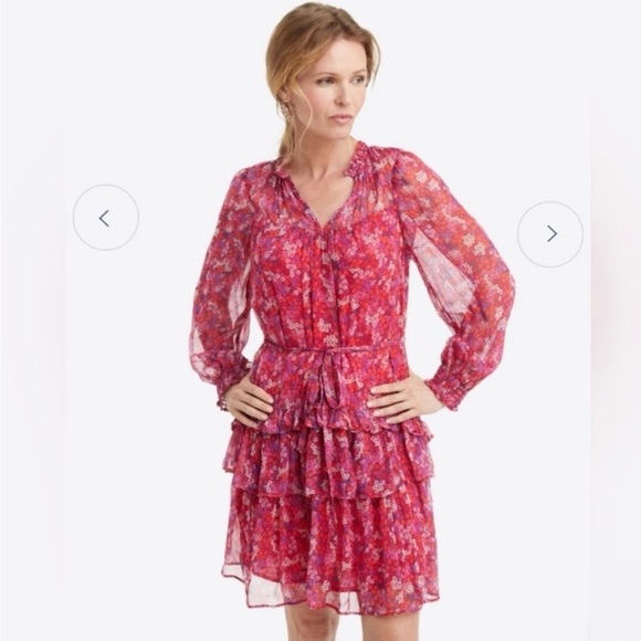 NWT Draper James Brandi Tie Waist Dress Ditsy Floral - Picture 2 of 9